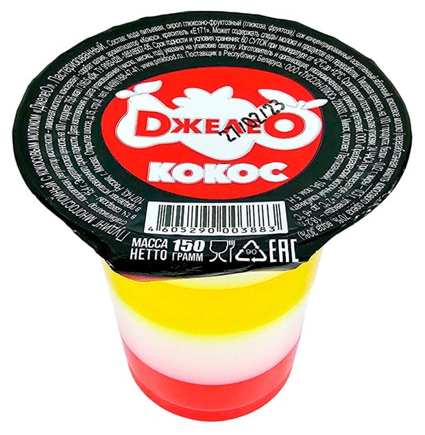 Пудинг Джелео с кокосовым молоком, 150 г