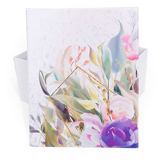 Коробка подарочная РутаУпак Геометрия цветов 15х11х5 см, 1 шт в ассортименте