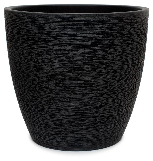 Горшок керамический Гнездо черный, d 15 см