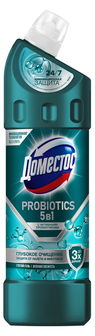 Чистящее средство Доместос Зеленая свежесть с активными пробиотиками 750 мл 330₽