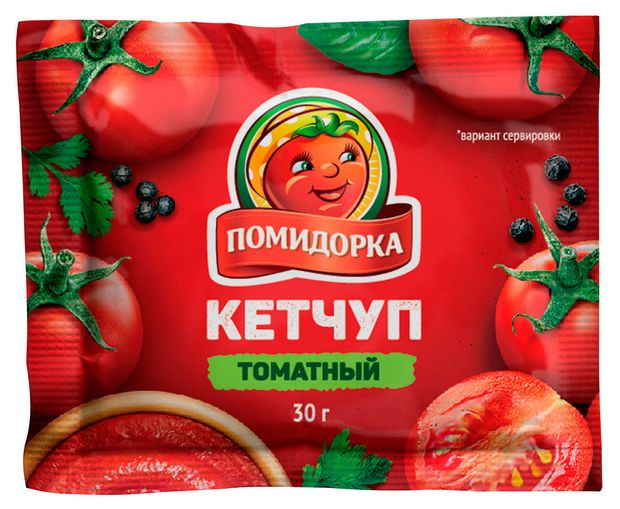 Кетчуп томатный ПОМИДОРКА 30 г 25₽
