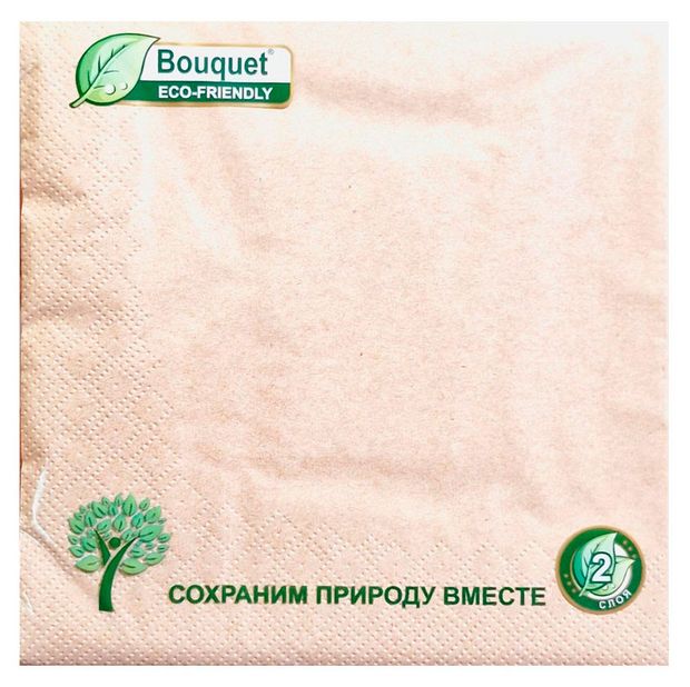 Салфетки бумажные 2-слойные 33х33 см, 25 шт