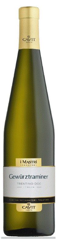 Вино Mastri Vernacoli Gewurztraminer Trentino белое сухое Италия, 0,75 л