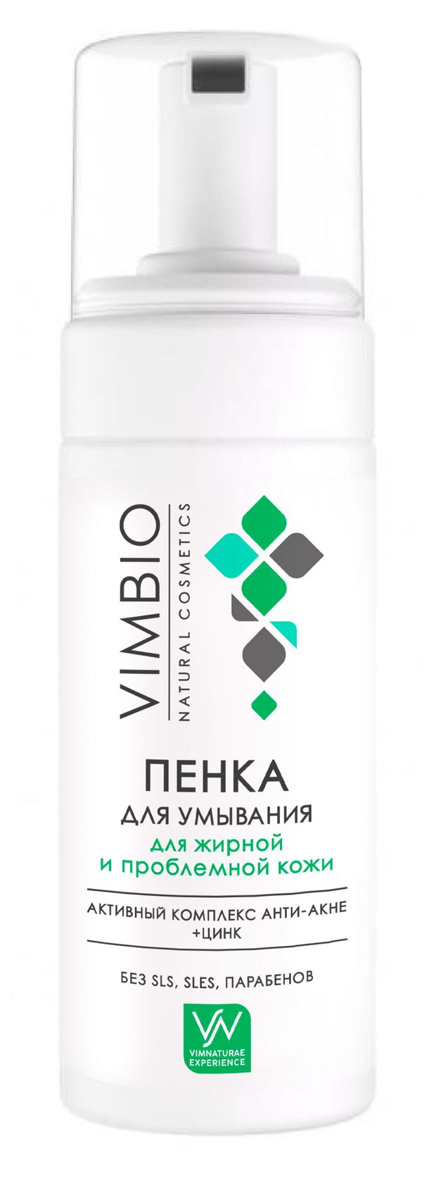 Пенка для умывания Vimbio для жирной и проблемной кожи, 150 мл
