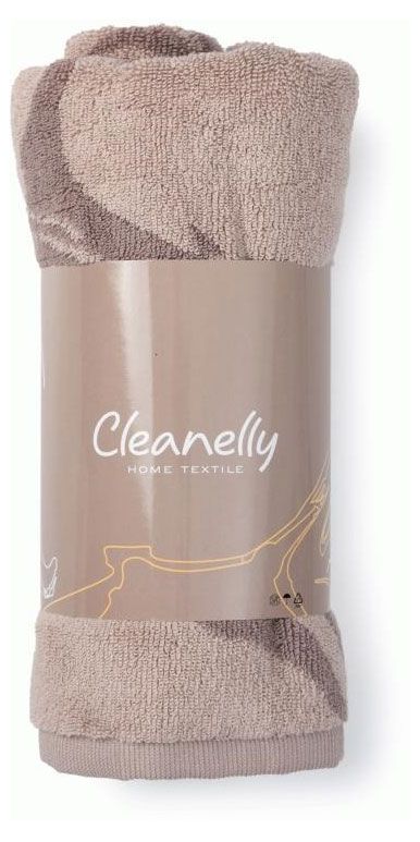 фото Коврик махровый cleanelly коричневый, 50х70 см
