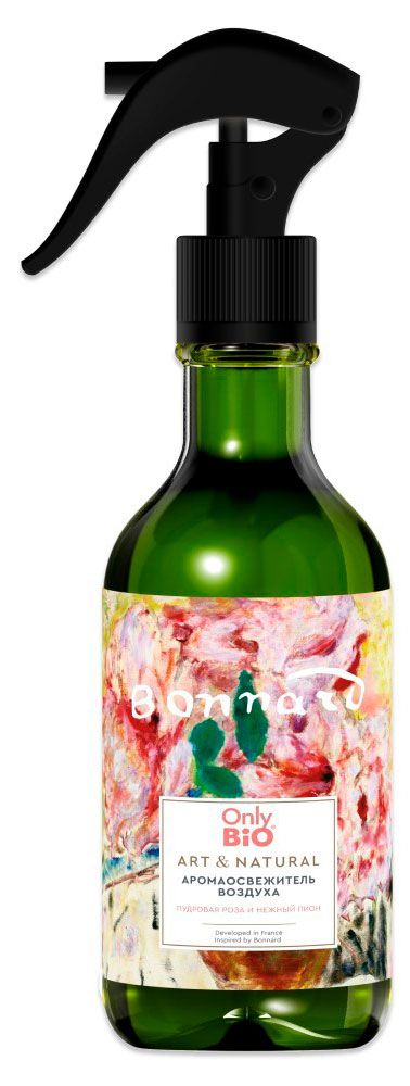 Уборка и бытовая химия Аромаосвежитель воздуха Only Bio Art & Natural Пудровая роза и нежный пион, 320 мл