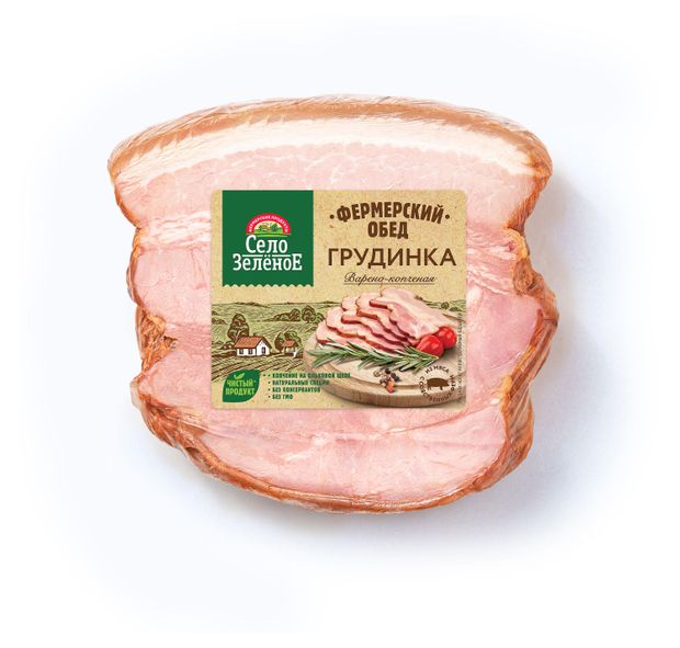 Грудинка варено-копченая Кургурский МК Деревенская, 300 г