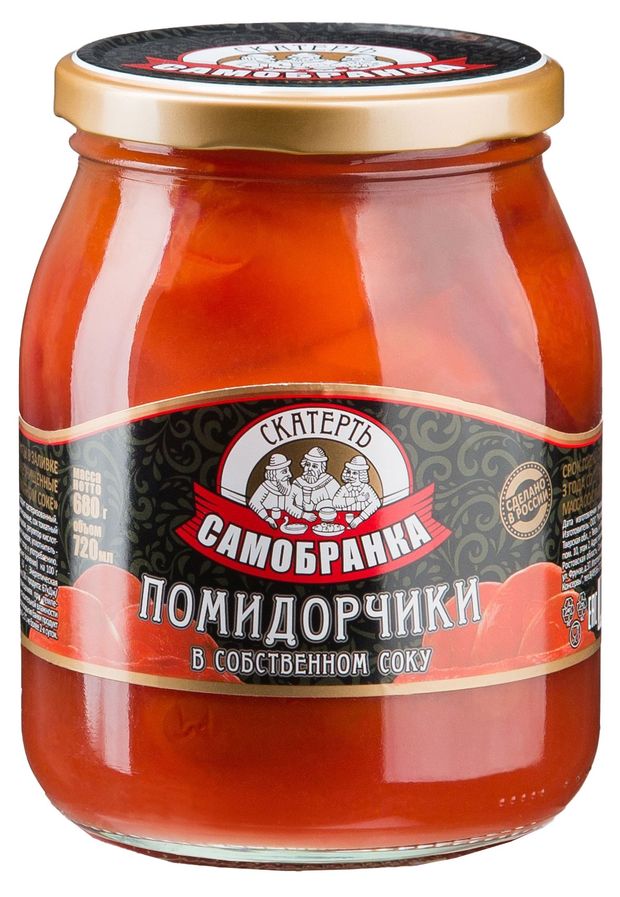 Томаты в собственном соку Скатерть-Самобранка 720 мл 160₽