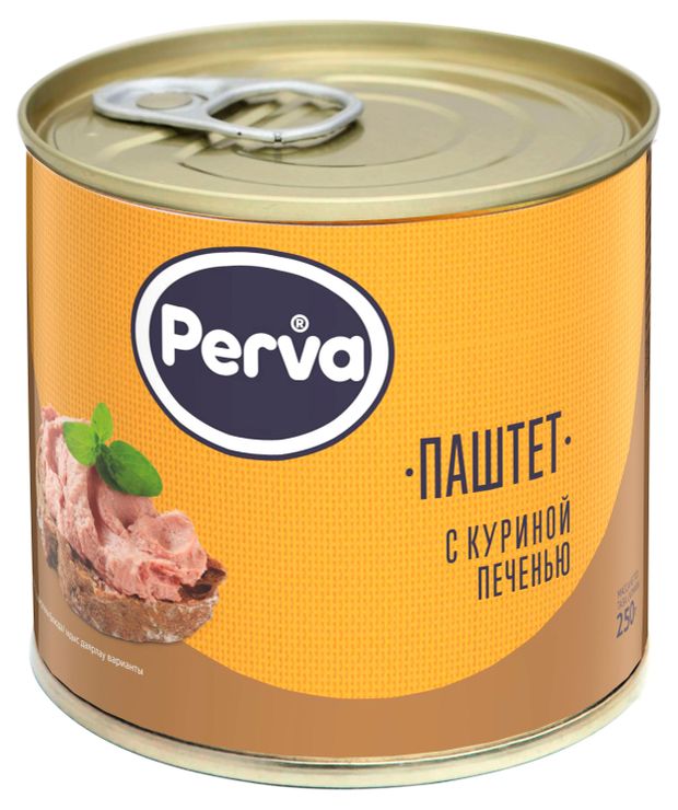 Паштет Perva с куриной печенью 250 г 96₽