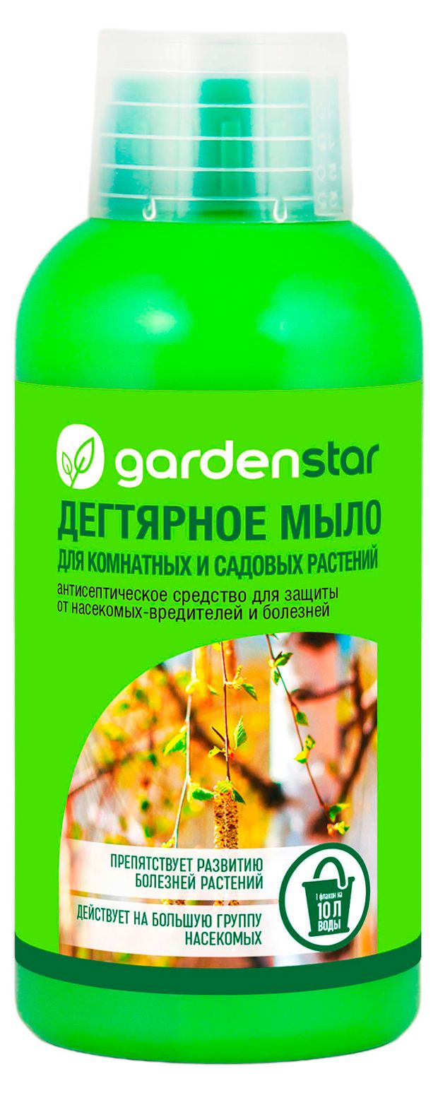 Мыло дегтярное Garden Star для комнатных и садовых растений, 250 мл
