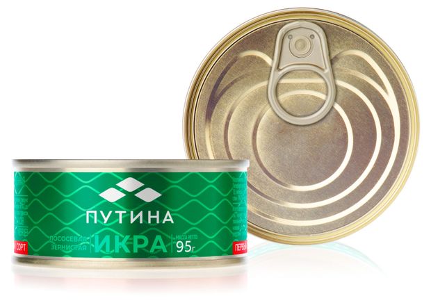 Икра горбуши Путина зернистая 95 г 1396₽