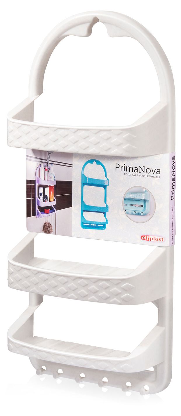 Полка для ванной комнаты Elf-plast, 625х270х130 мм