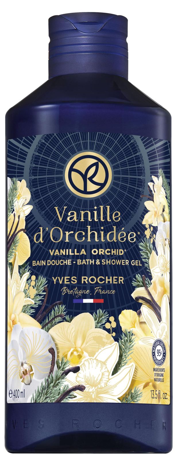 фото Гель для душа yves rocher ваниль и орхидея, 400 мл