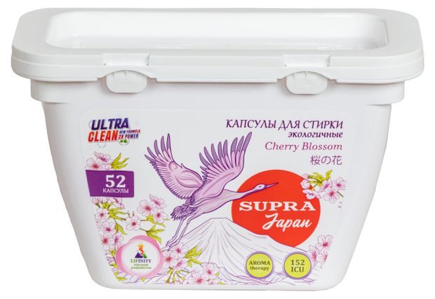 Капсулы для стирки Supra Sakura, 52 шт