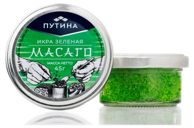 Икра масаго Путина зеленая, 45 г
