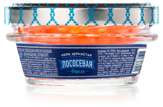 Икра форели Путина зернистая, 120 г