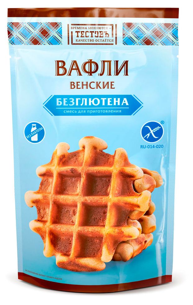 Смесь для приготовления Тестовъ Вафли Венские безглютена, 200 г