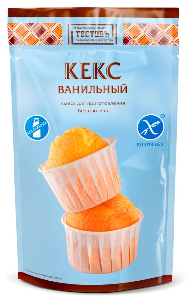 Смесь для приготовления Тестовъ Кекс ванильный безглютена, 250 г