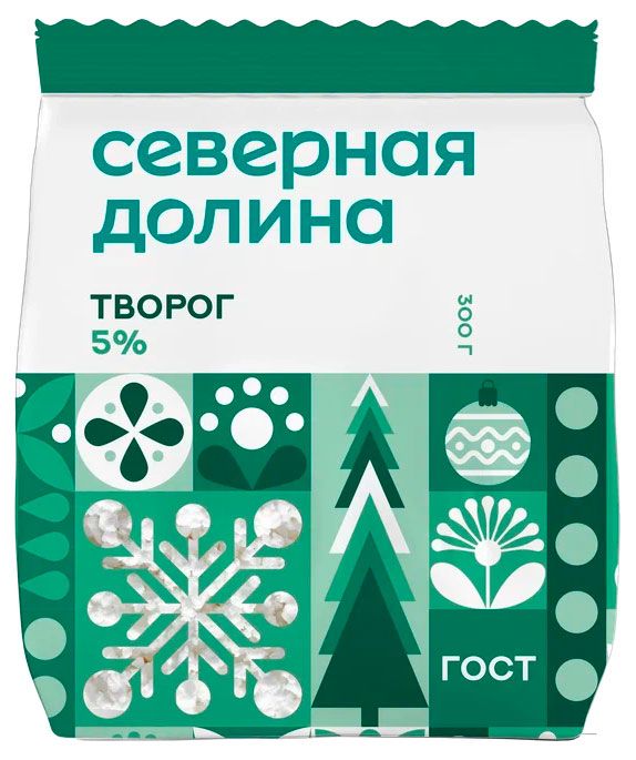 Творог Северная долина 5 БЗМЖ 300 г 115₽
