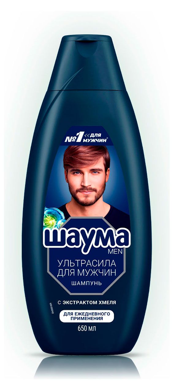 Шампунь мужской Шаума Men Ultra Сила с хмелем для всех типов волос, 650 мл