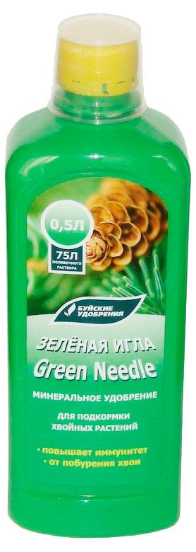 Удобрение минеральное Буйские удобрения Зеленая Игла, 0,5 л