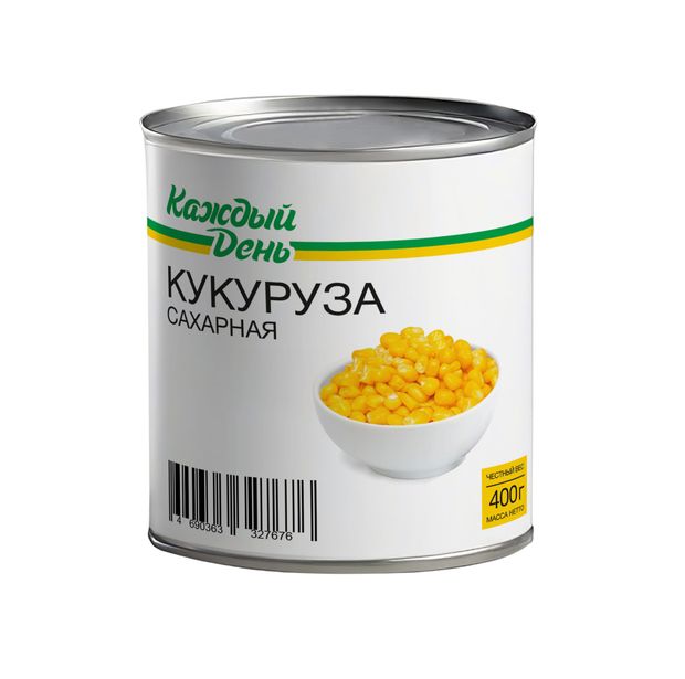 Кукуруза сахарная Каждый день 400 г 74₽