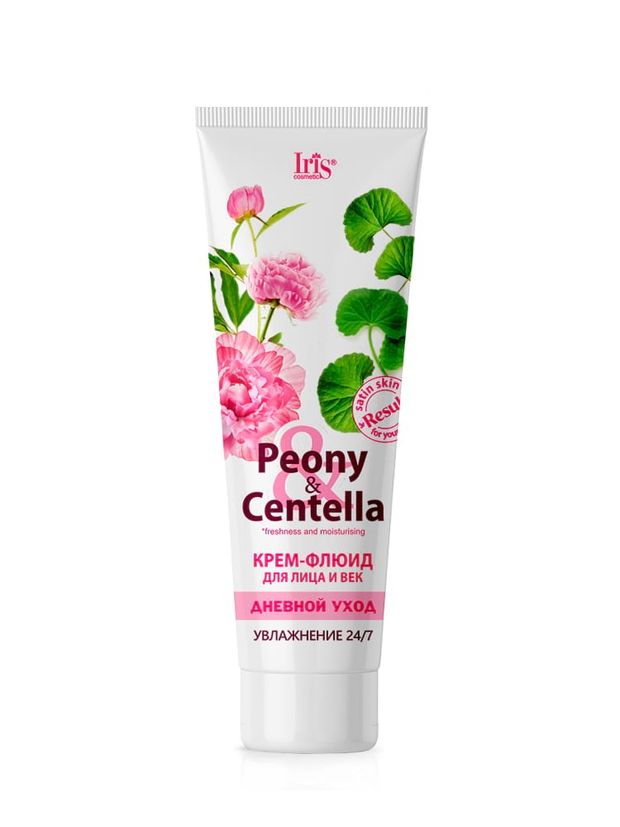 Крем-флюид для лица и век Iris Cosmetic Peony &amp; Centella, 100 мл