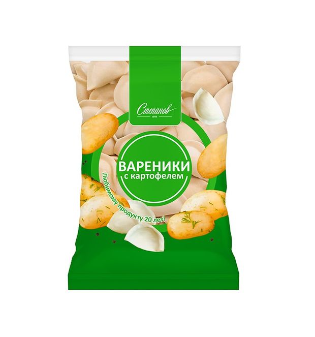 Вареники сытные Степанов с картофелем замороженные, 800 г