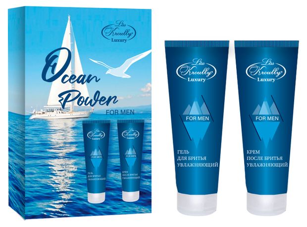 Набор подарочный Liss Kroully гель для бритья + крем после бритья, 2х75 мл