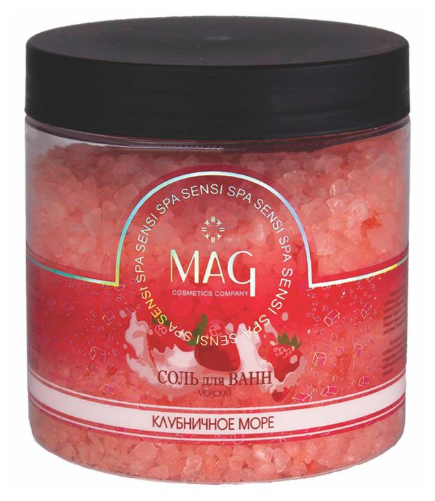 Соль для ванны MAG Sensy SPA SPA Клубничное море 500 г 200₽