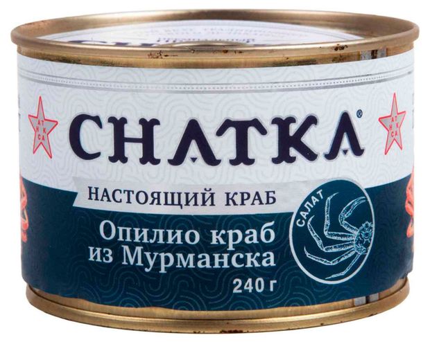Мясо краба CHATKA в солевой заливке, 240 г