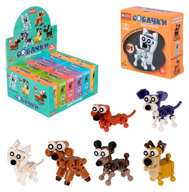 Конструктор 1TOY Blockformers Собачки 1 шт в ассортименте 170₽