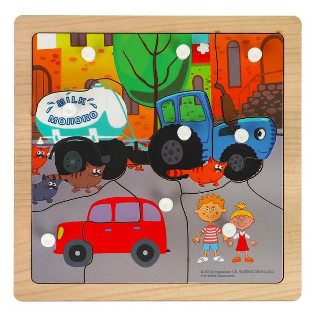 Деревянная рамка-вкладыш Буратино с ручками Щенячий патруль в ассортименте 400₽