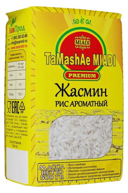 Рис Tamashae Miadi Premium жасмин, 500 г