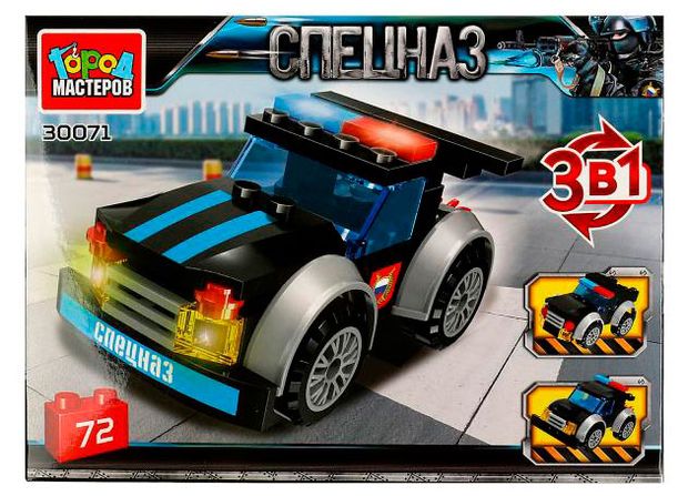 Конструктор Город мастеров 3 в 1 Джип Спецназ 240₽