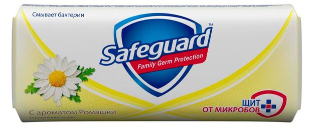 Мыло туалетное Safeguard с ароматном ромашки, 90 г