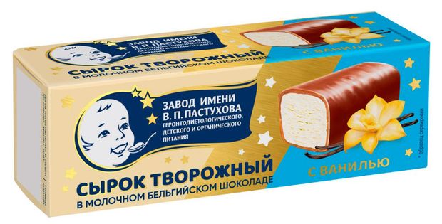 Сырок глазированный творожный ЗГДиОП им. В.П.Пастухова ванильный батончик 26% БЗМЖ, 40 г