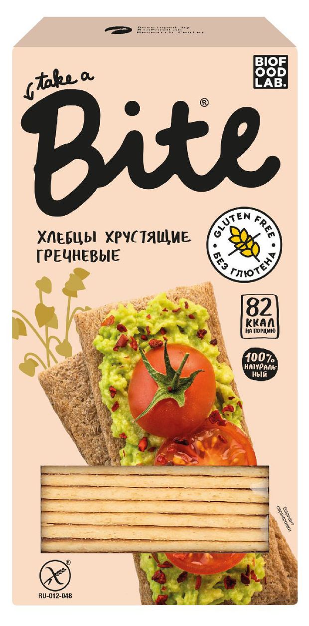Хлебцы гречневые Take a Bite хрустящие 150 г 155₽