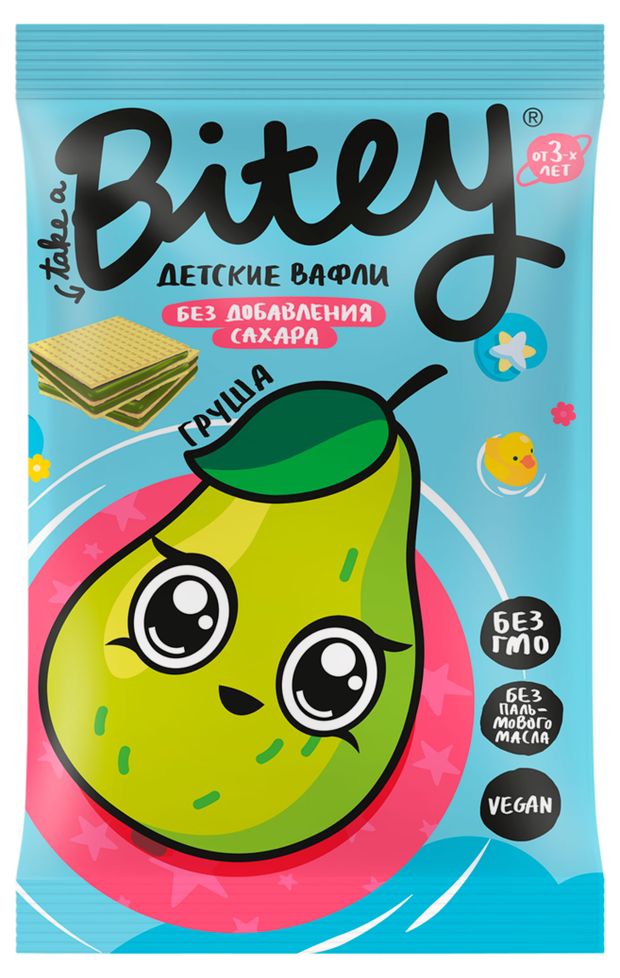 Вафли Take a Bitey Груша-Брокколи 35 г, 1 шт