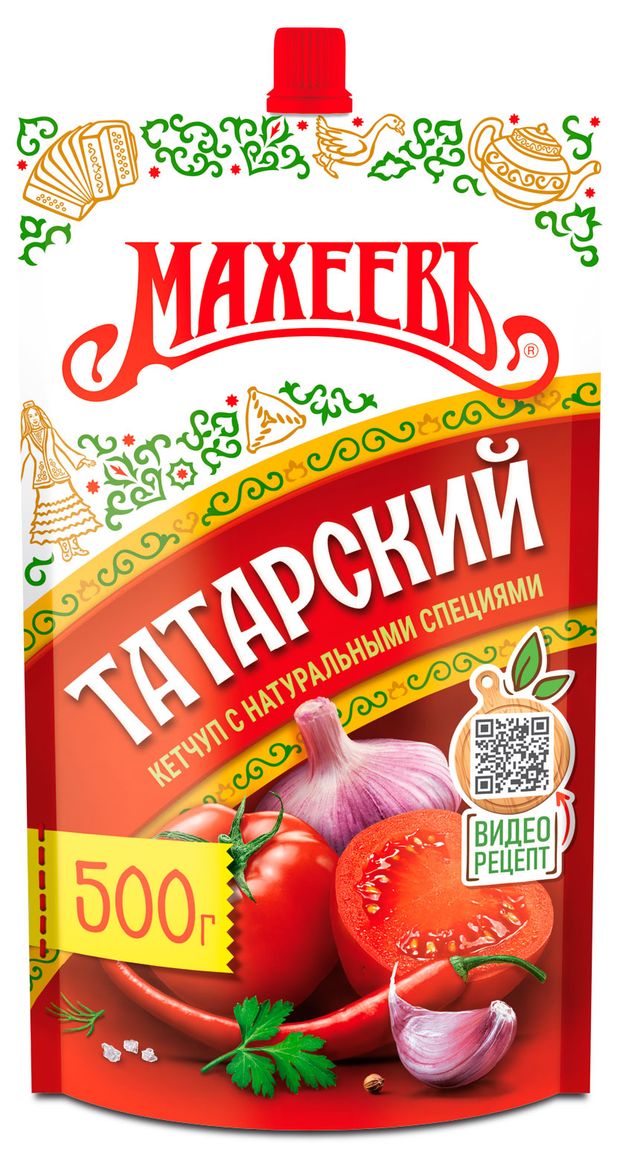 Кетчуп томатный МАХЕЕВЪ Татарский 500 г 120₽