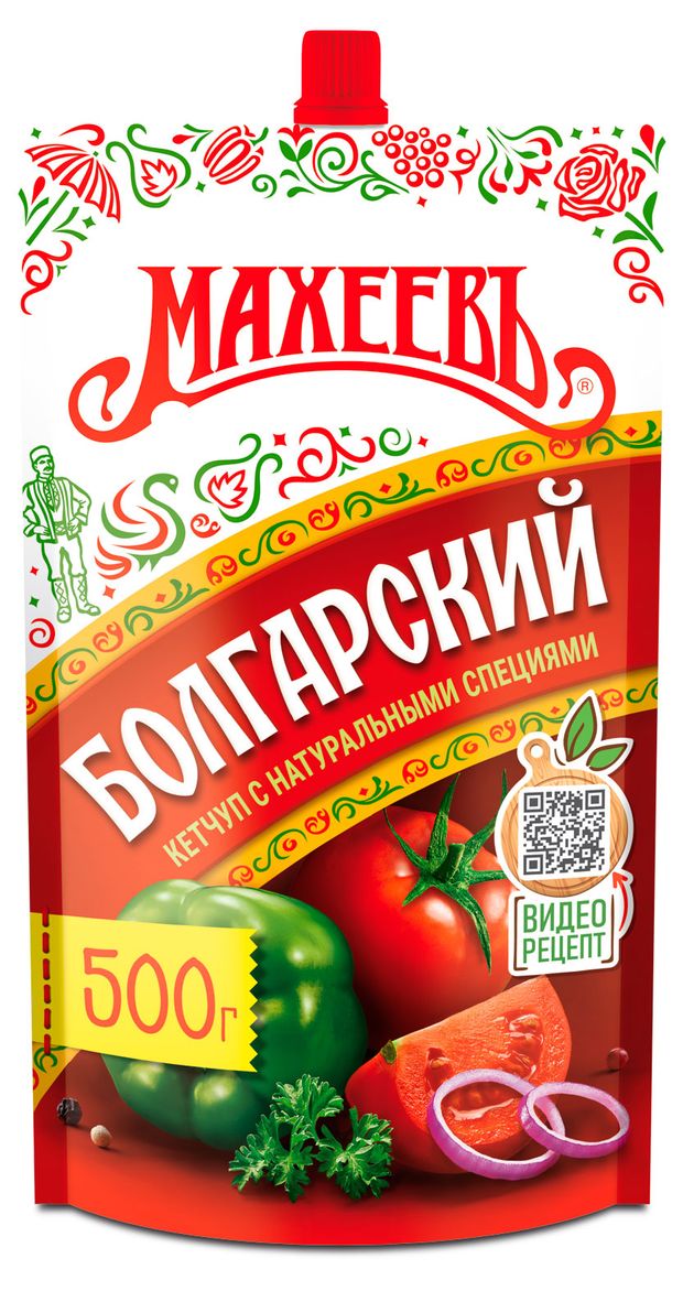 Кетчуп томатный МАХЕЕВЪ Болгарский 500 г 120₽
