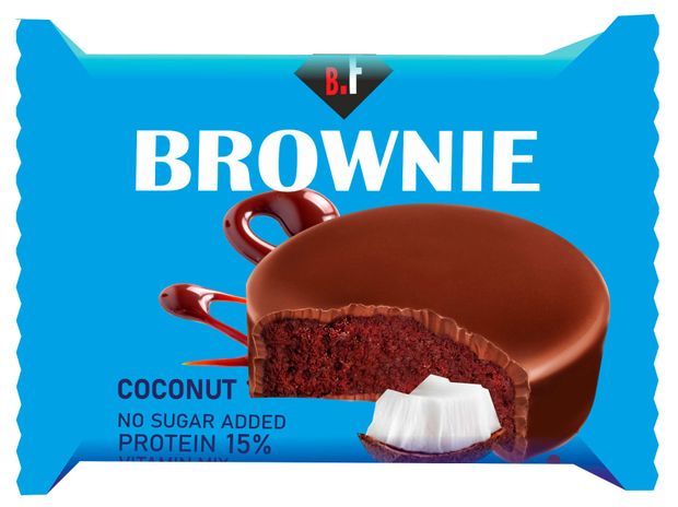 Брауни Beauty Fit со вкусои кокоса, 50 г