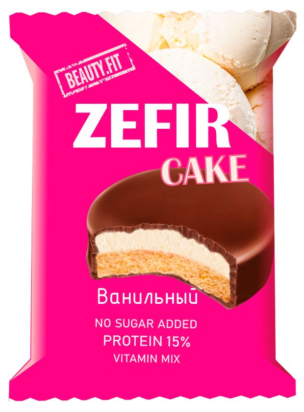 Зефир Beauty Fit Cake со вкусом ванили 45 г 140₽