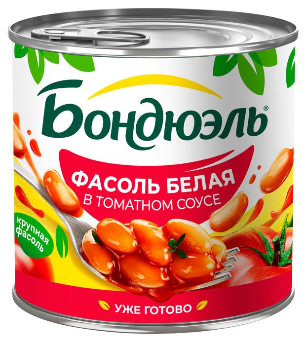 Фасоль белая BONDUELLE в томатном соусе 400 г 128₽