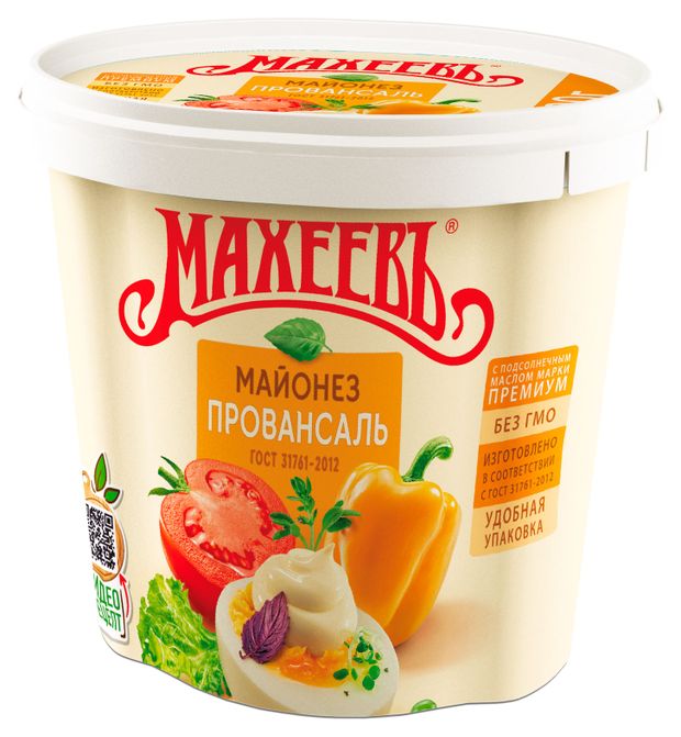 Майонез МАХЕЕВЪ Провансаль 50,5% охлажденный, 800 г