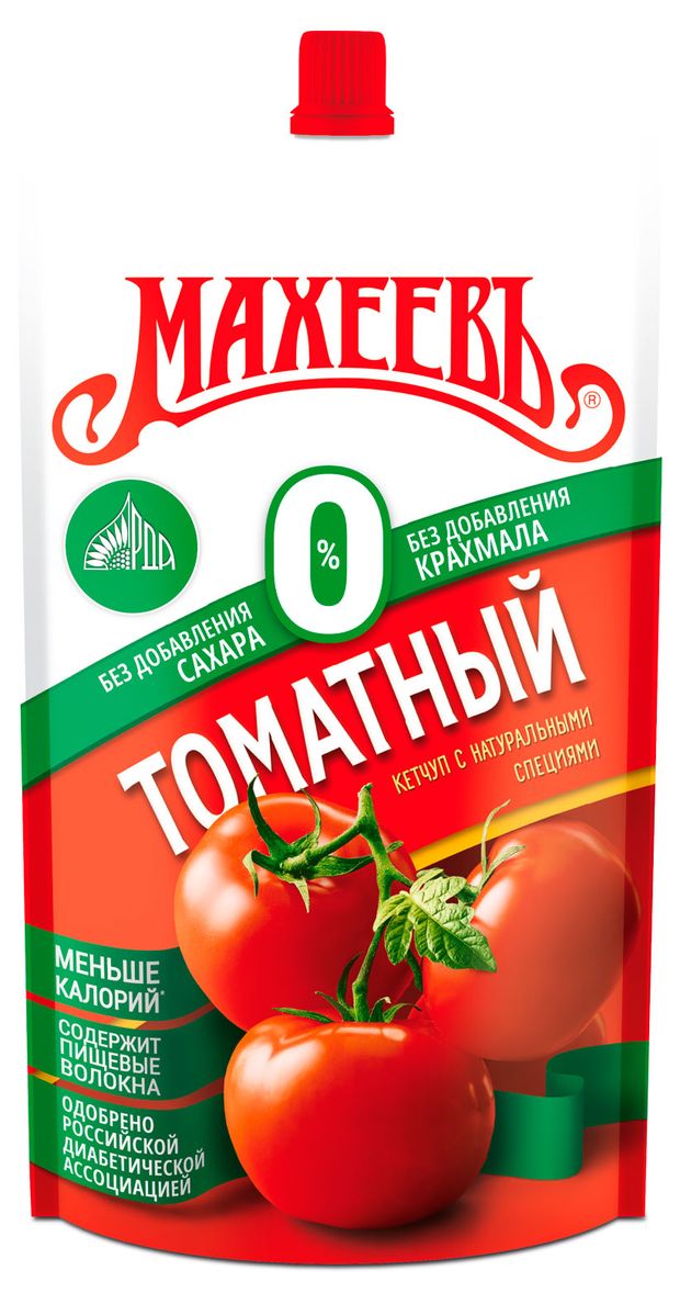 Кетчуп томатный МАХЕЕВЪ без сахара и крахмала 300 г 75₽
