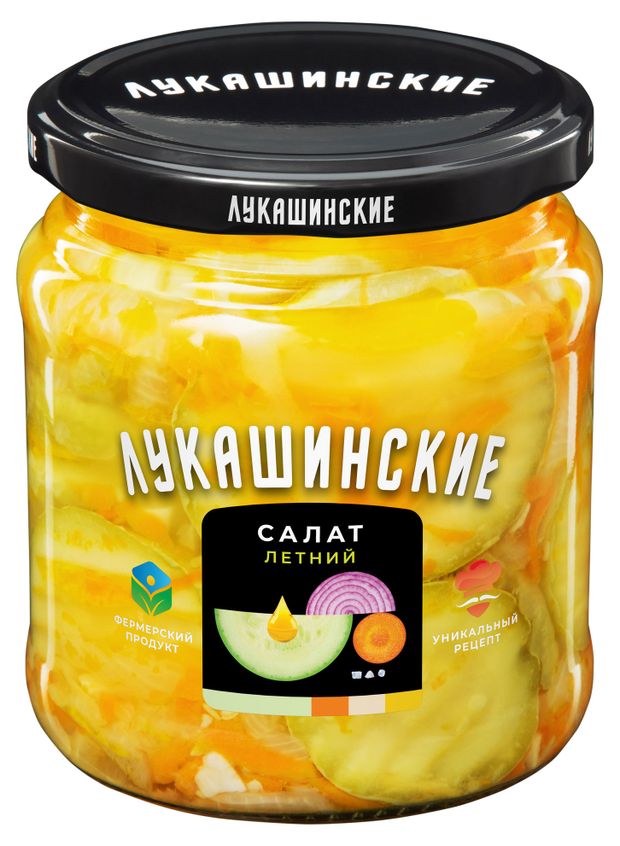 Салат летний Лукашинские из молодых кабачков 430 г 200₽