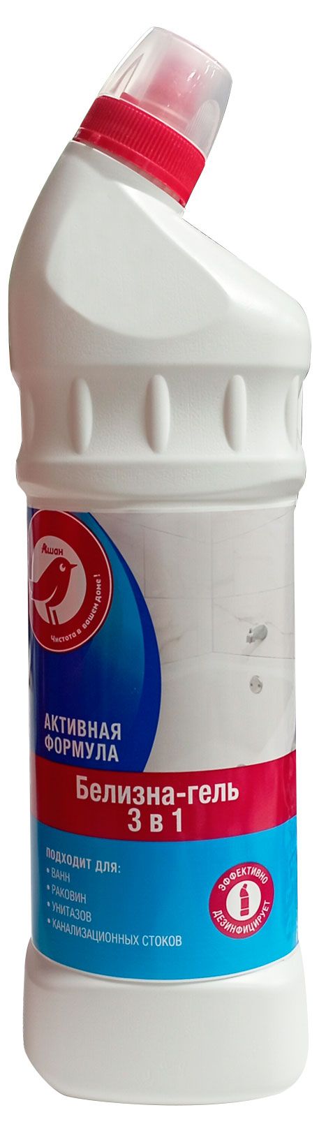 Белизна гель-концентрат АШАН Красная птица, 1 л