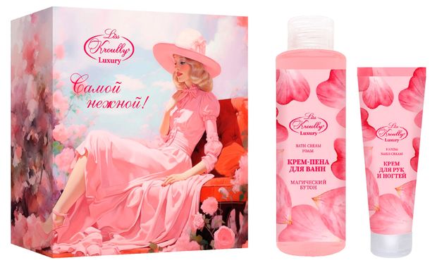 Набор подарочный Liss Kroully Самой нежной Крем-пена для ванн 260 мл + крем для рук 75 мл