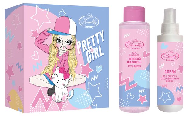 Набор подарочный детский Liss Kroully Шампунь 260 мл + Спрей для легкого расчесывания волос 150 мл